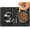 Video Game Dog Food Mat - Small w/ Name and Initial