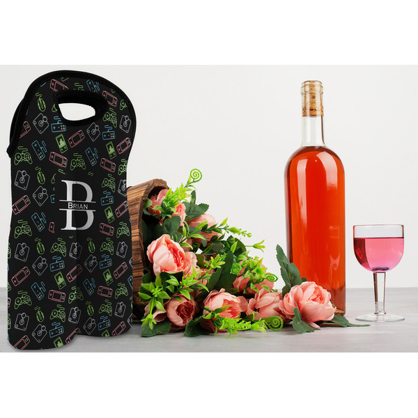 Video Game Double Wine Tote - LIFESTYLE (new)