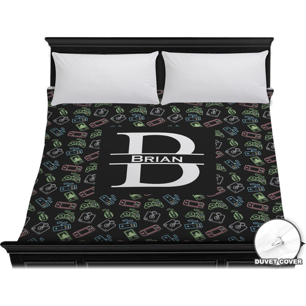 Custom Video Game Duvet Cover - King (Personalized)