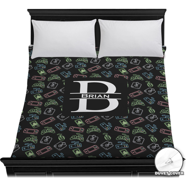 Custom Video Game Duvet Cover - Full / Queen (Personalized)