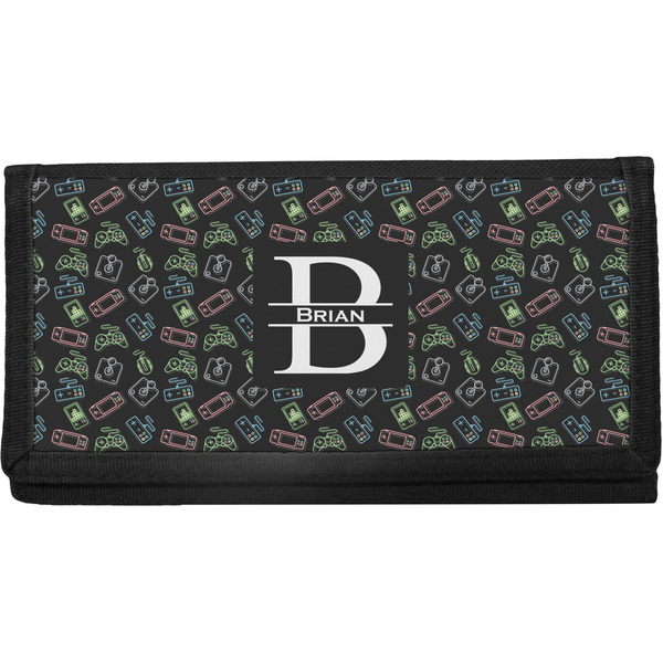 Custom Video Game Canvas Checkbook Cover (Personalized)
