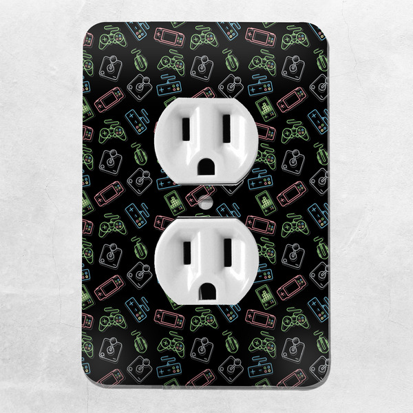 Video Game Electric Outlet Plate - LIFESTYLE