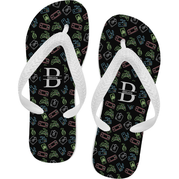 Custom Video Game Flip Flops - Small (Personalized)