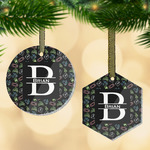 Video Game Flat Glass Ornament w/ Name and Initial