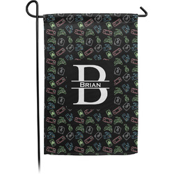 Video Game Small Garden Flag - Double Sided w/ Name and Initial