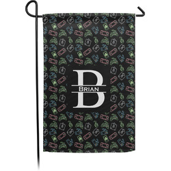 Video Game Small Garden Flag - Single Sided w/ Name and Initial