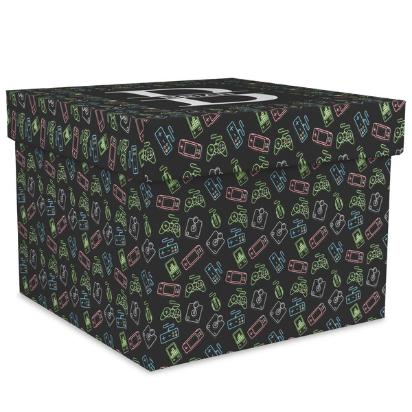 Custom Video Game Gift Box with Lid - Canvas Wrapped - XX-Large (Personalized)