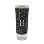 Video Game 2 oz Shot Glass -  Glass with Gold Rim - Single (Personalized)