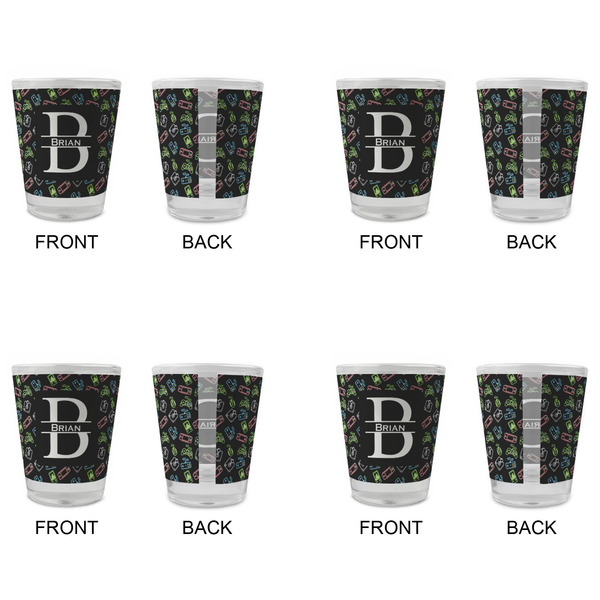 Video Game Glass Shot Glass - Standard - Set of 4 - APPROVAL