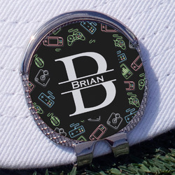 Video Game Golf Ball Marker - Hat Clip