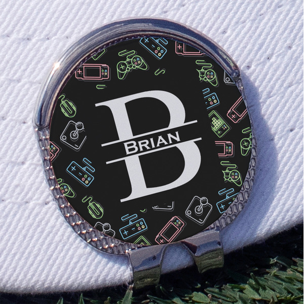 Custom Video Game Golf Ball Marker - Hat Clip