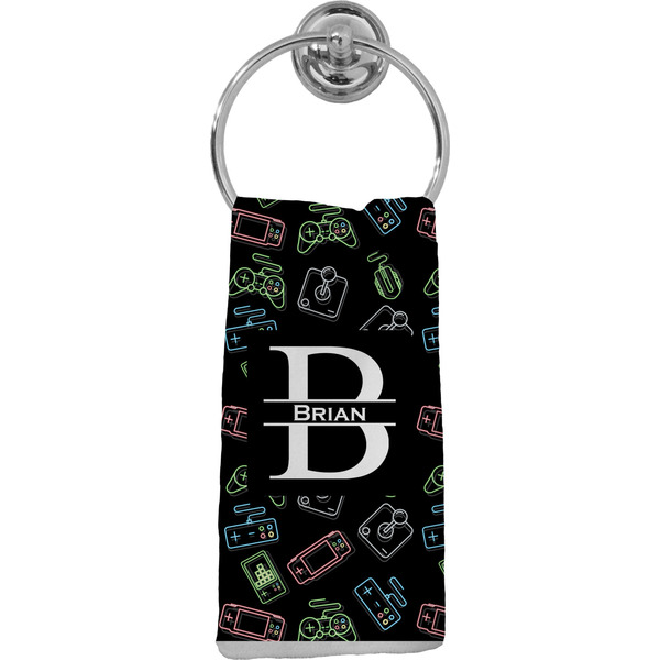 Custom Video Game Hand Towel - Full Print w/ Name and Initial