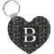 Video Game Heart Plastic Keychain w/ Name and Initial