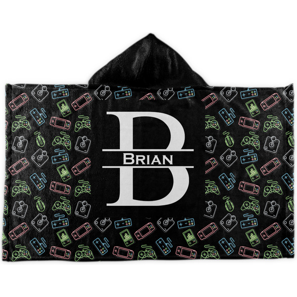 Custom Video Game Kids Hooded Towel (Personalized)