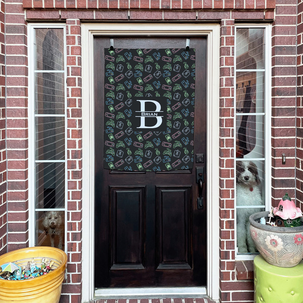 Video Game House Flags - Double Sided - (Over the door) LIFESTYLE