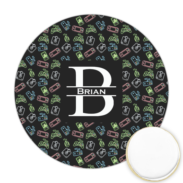 Custom Video Game Printed Cookie Topper - Round (Personalized)