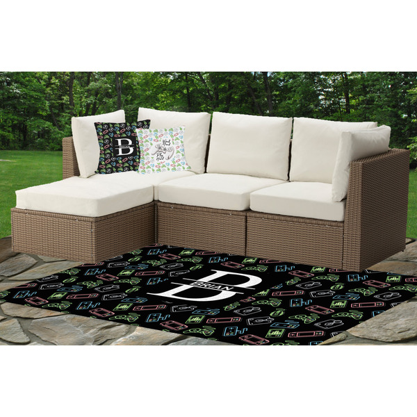 Video Game Indoor / Outdoor Rug & Cushions