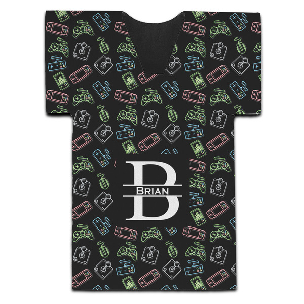 Custom Video Game Jersey Bottle Cooler (Personalized)