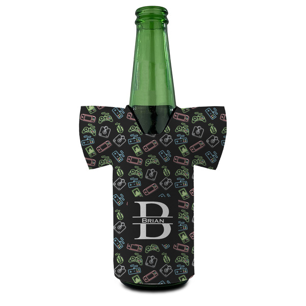 Video Game Jersey Bottle Cooler - FRONT (on bottle)