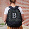 Video Game Large Backpack - Black - On Back