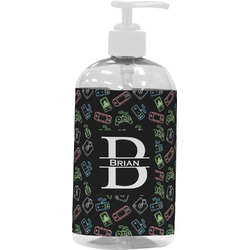 Video Game Plastic Soap / Lotion Dispenser (16 oz - Large - White) (Personalized)