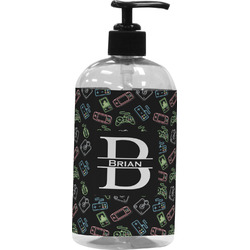 Video Game Plastic Soap / Lotion Dispenser (16 oz - Large - Black) (Personalized)