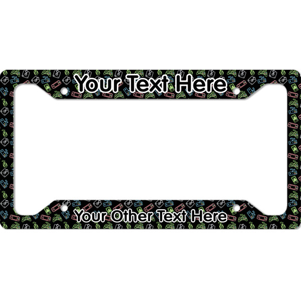 Custom Video Game License Plate Frame - Style A (Personalized)