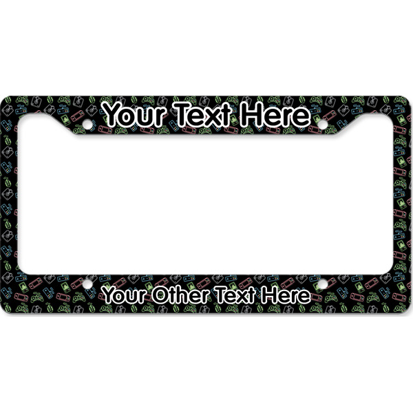 Custom Video Game License Plate Frame - Style B (Personalized)