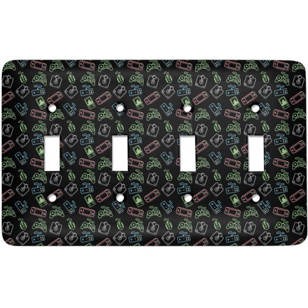 Custom Video Game Light Switch Cover (4 Toggle Plate)