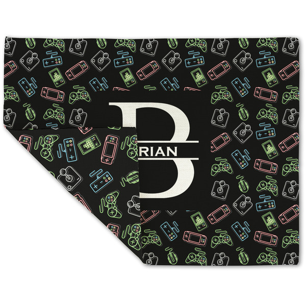 Video Game Linen Placemat - Folded Corner (double side)