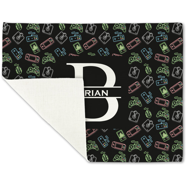 Video Game Linen Placemat - Folded Corner (single side)