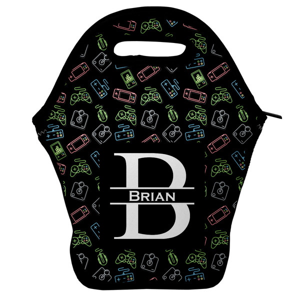 Custom Video Game Lunch Bag w/ Name and Initial