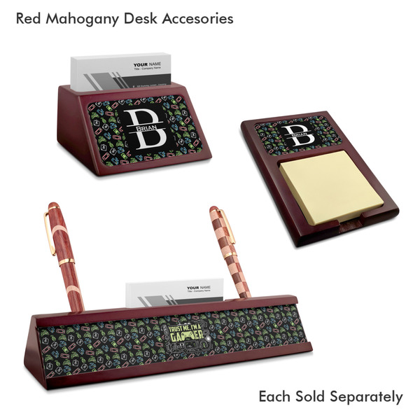 Video Game Mahogany Desk Accessories