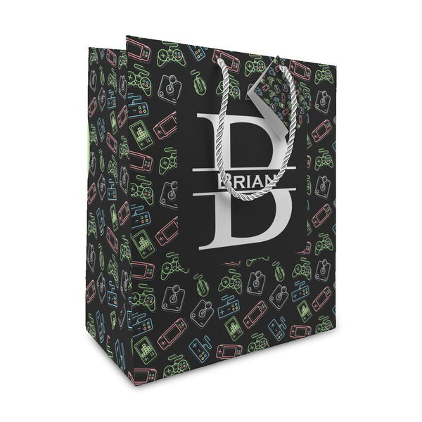 Custom Video Game Medium Gift Bag (Personalized)