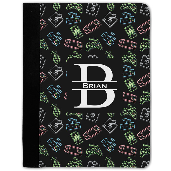 Custom Video Game Notebook Padfolio w/ Name and Initial