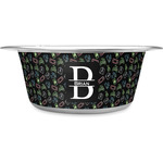 Video Game Stainless Steel Dog Bowl - Medium (Personalized)