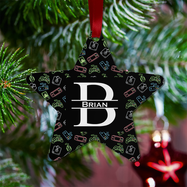 Video Game Metal Star Ornament - Lifestyle