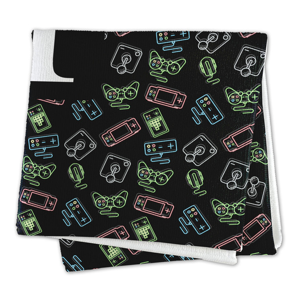 Video Game Microfiber Dish Rag - FOLDED (square)