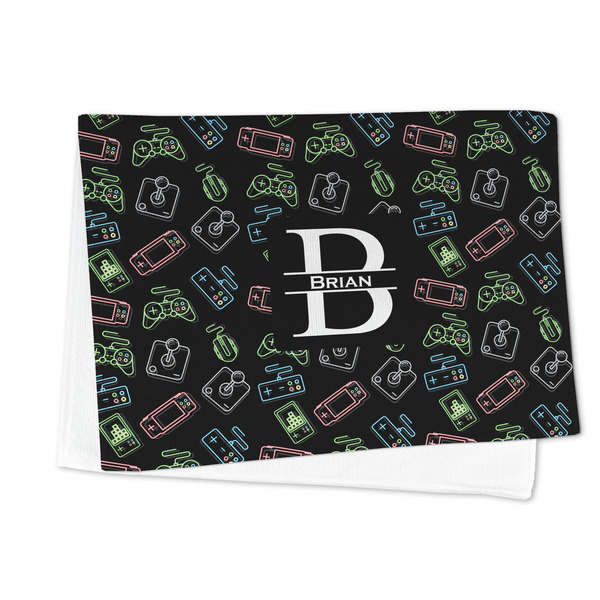Video Game Microfiber Dish Towel - FOLDED HALF