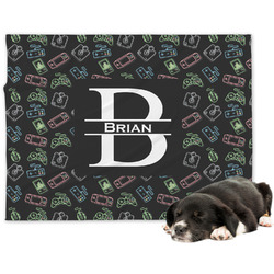 Video Game Dog Blanket - Large (Personalized)