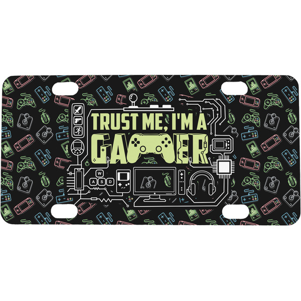 Custom Video Game Mini / Bicycle License Plate (4 Holes)
