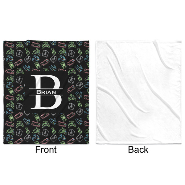 Video Game Minky Blanket - 50"x60" - Single Sided - Front & Back
