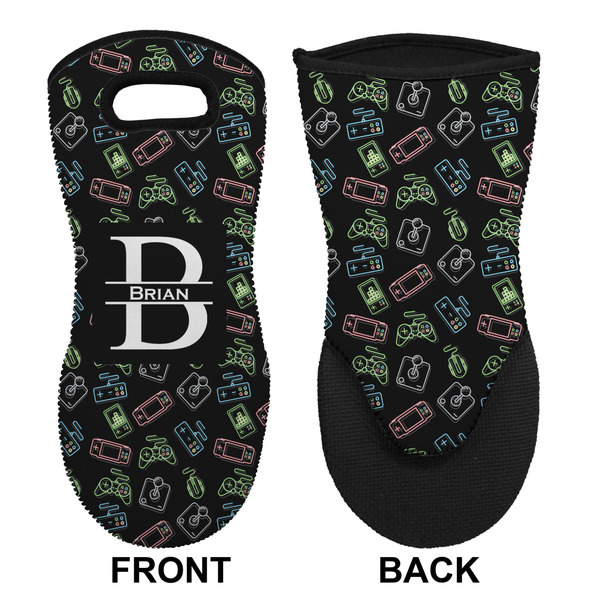 Video Game Neoprene Oven Mitt (Front & Back)