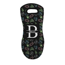 Video Game Neoprene Oven Mitt - Single w/ Name and Initial