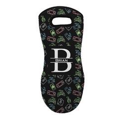 Video Game Neoprene Oven Mitt w/ Name and Initial