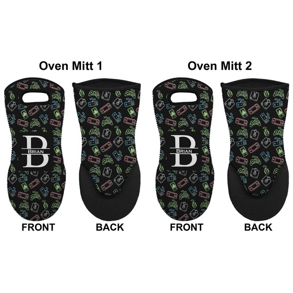 Video Game Neoprene Oven Mitt - Set of 2 - Approval