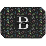 Video Game Dining Table Mat - Octagon (Single-Sided) w/ Name and Initial