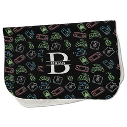 Video Game Burp Cloth - Fleece w/ Name and Initial