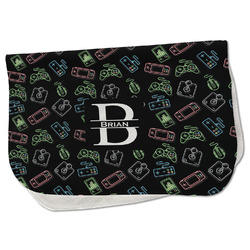 Video Game Burp Cloth - Fleece w/ Name and Initial