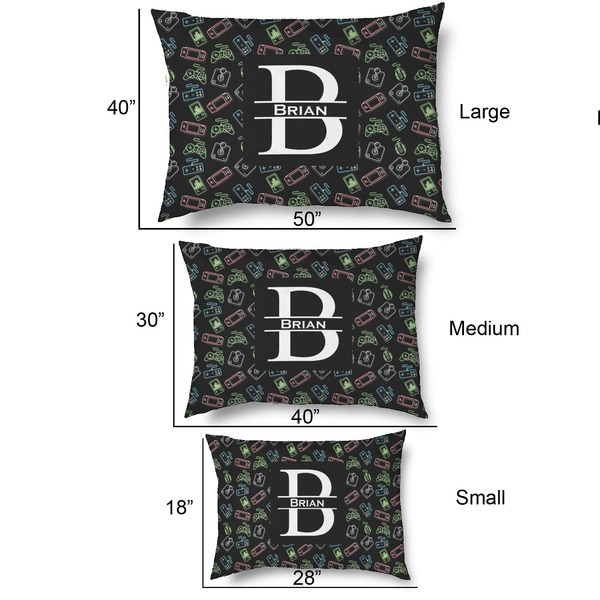 Video Game Outdoor Dog Beds - SIZE CHART